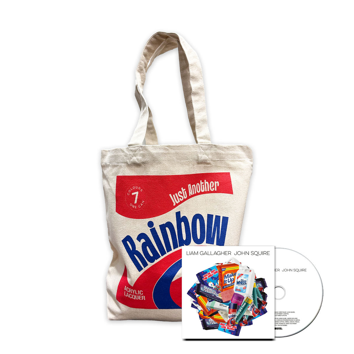 Liam Gallagher John Squire Gallagher Squire Tote Bag + CD The