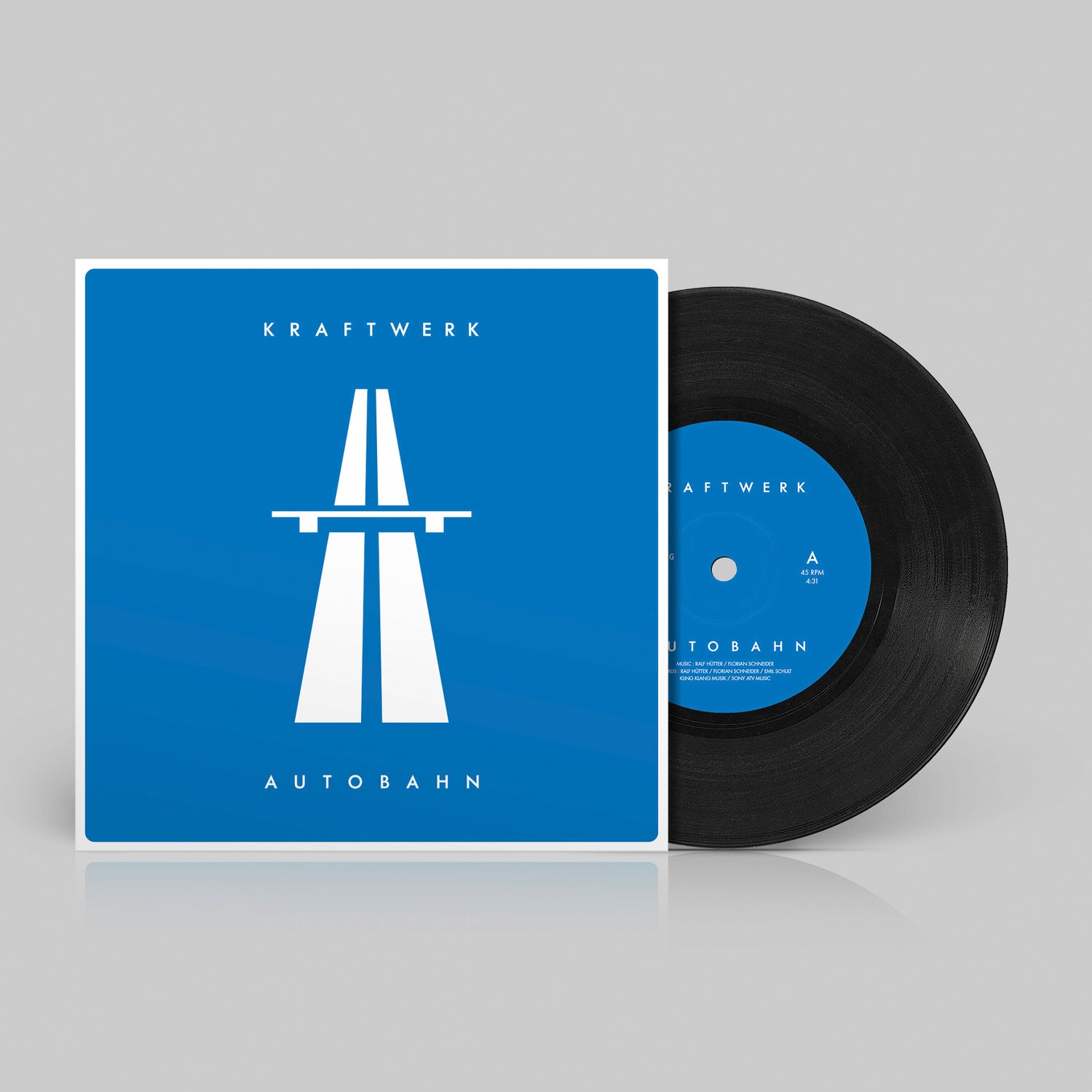 Kraftwerk - AUTOBAHN - single 7” vinyl – Warner Music Ireland