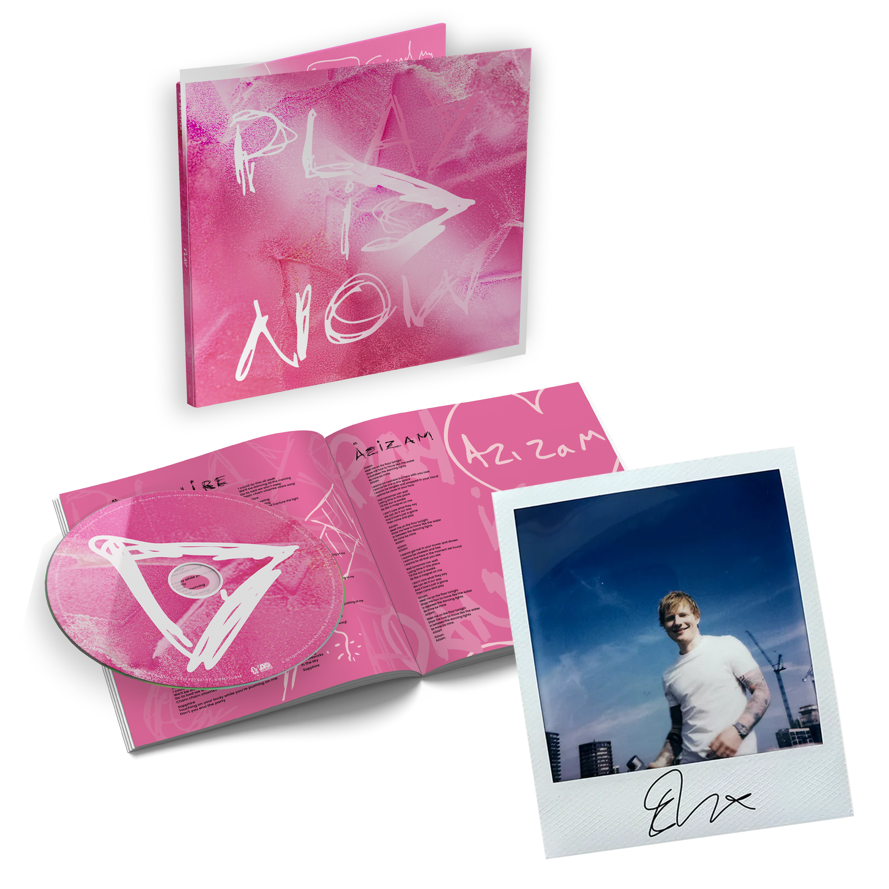 Ed Sheeran - Play Deluxe (Lenticular) CD & Signed Photo Print