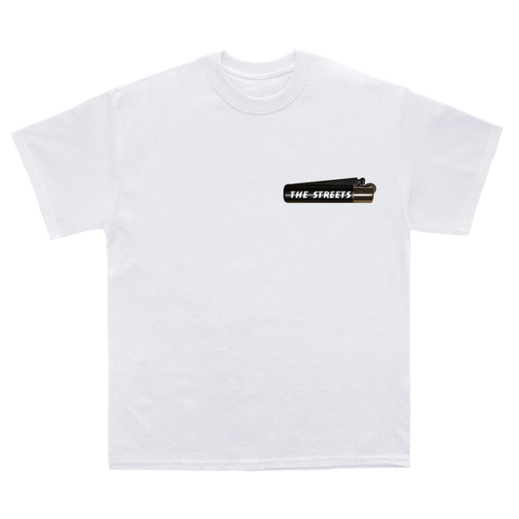 The Streets - Lighter Pocket Print White T-Shirt
