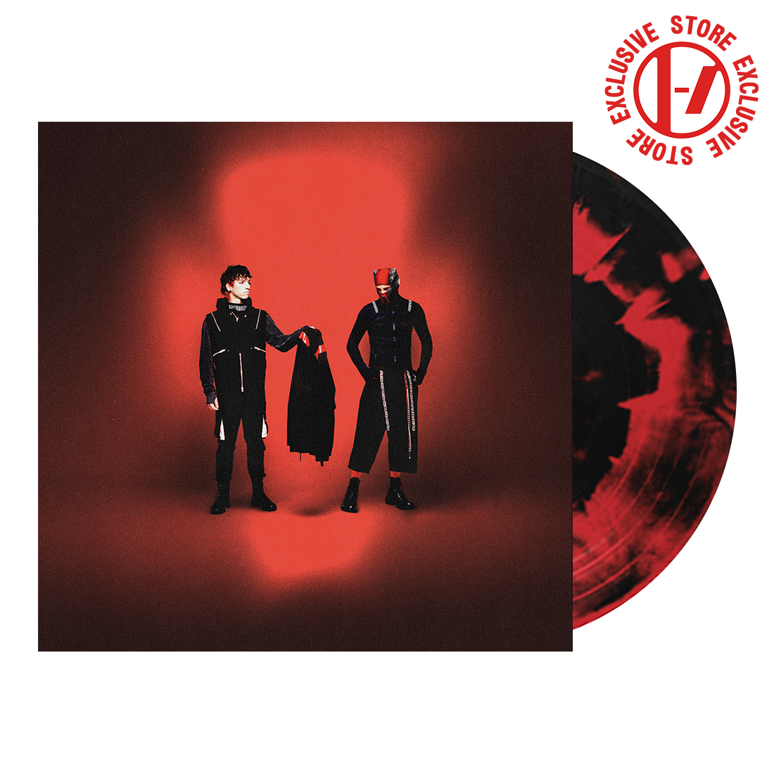 Twenty One Pilots - Breach Limited Edition Black and Red Inkspill Vinyl