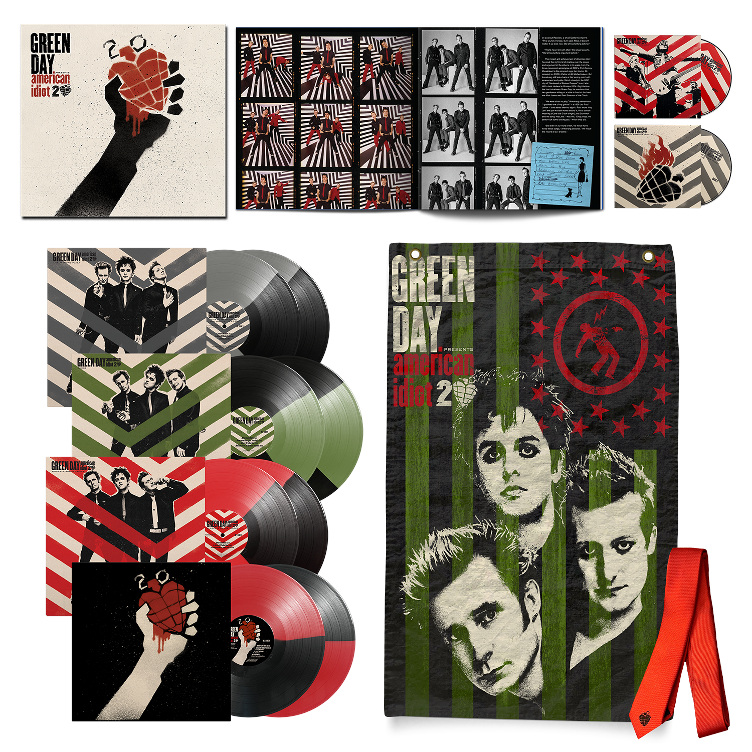 Green Day - American Idiot (20th Anniversary Deluxe Edition) 8LP Colour Vinyl + 2 BD