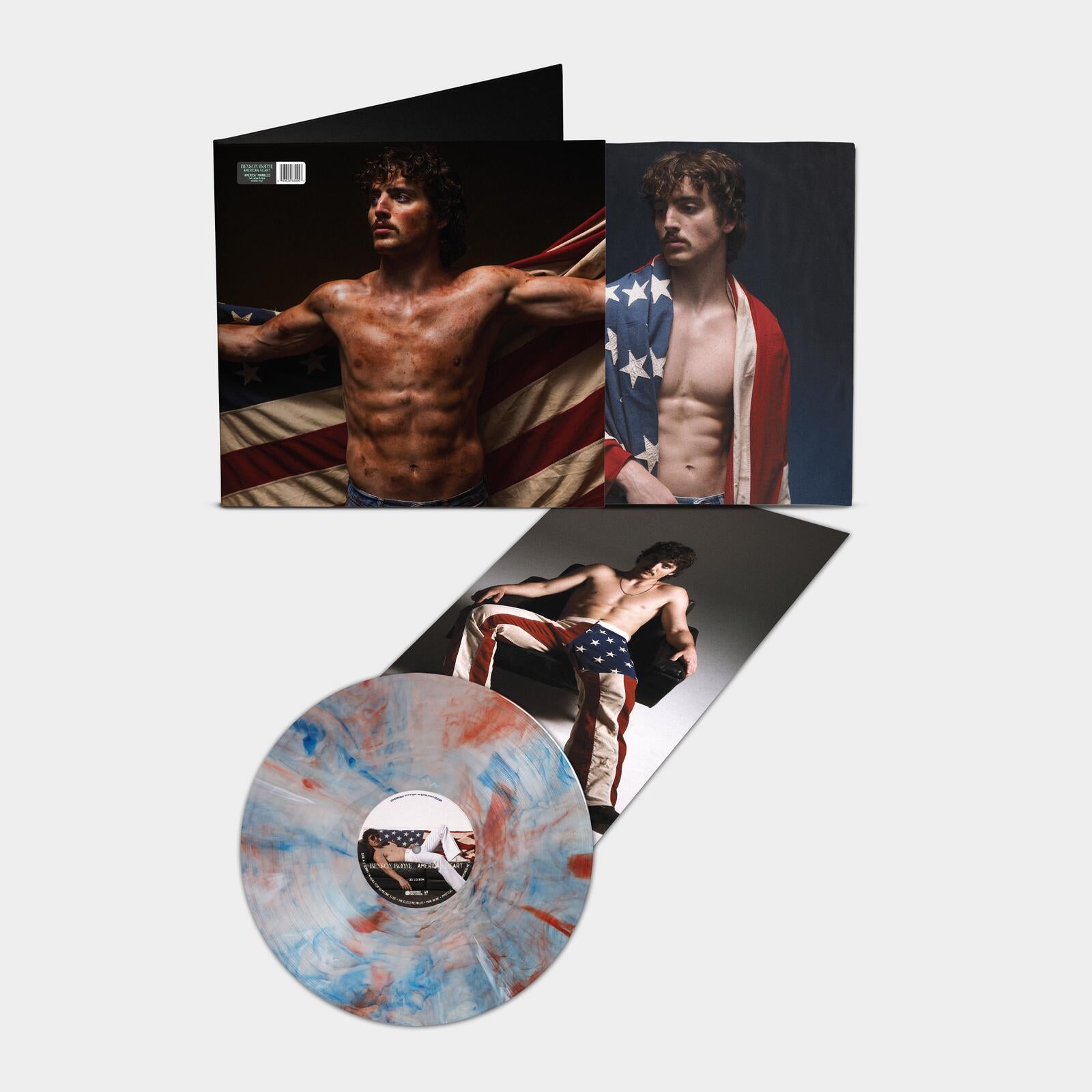 Benson Boone - American Heart (Limited Deluxe Red & White Splatter Colour Vinyl + Poster)