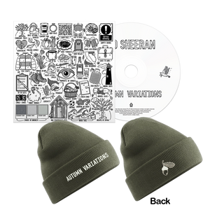 Ed Sheeran - Autumn Variations Beanie Hat & CD Album Bundle