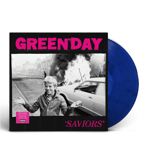 Green Day - SAVIORS Bluejay Marble Exclusive  Vinyl LP