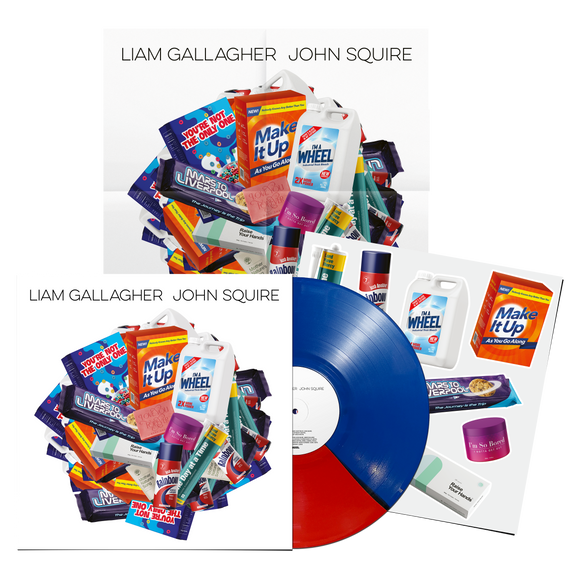 Liam Gallagher John Squire - Liam Gallagher John Squire Exclusive Split Blue & Red Vinyl