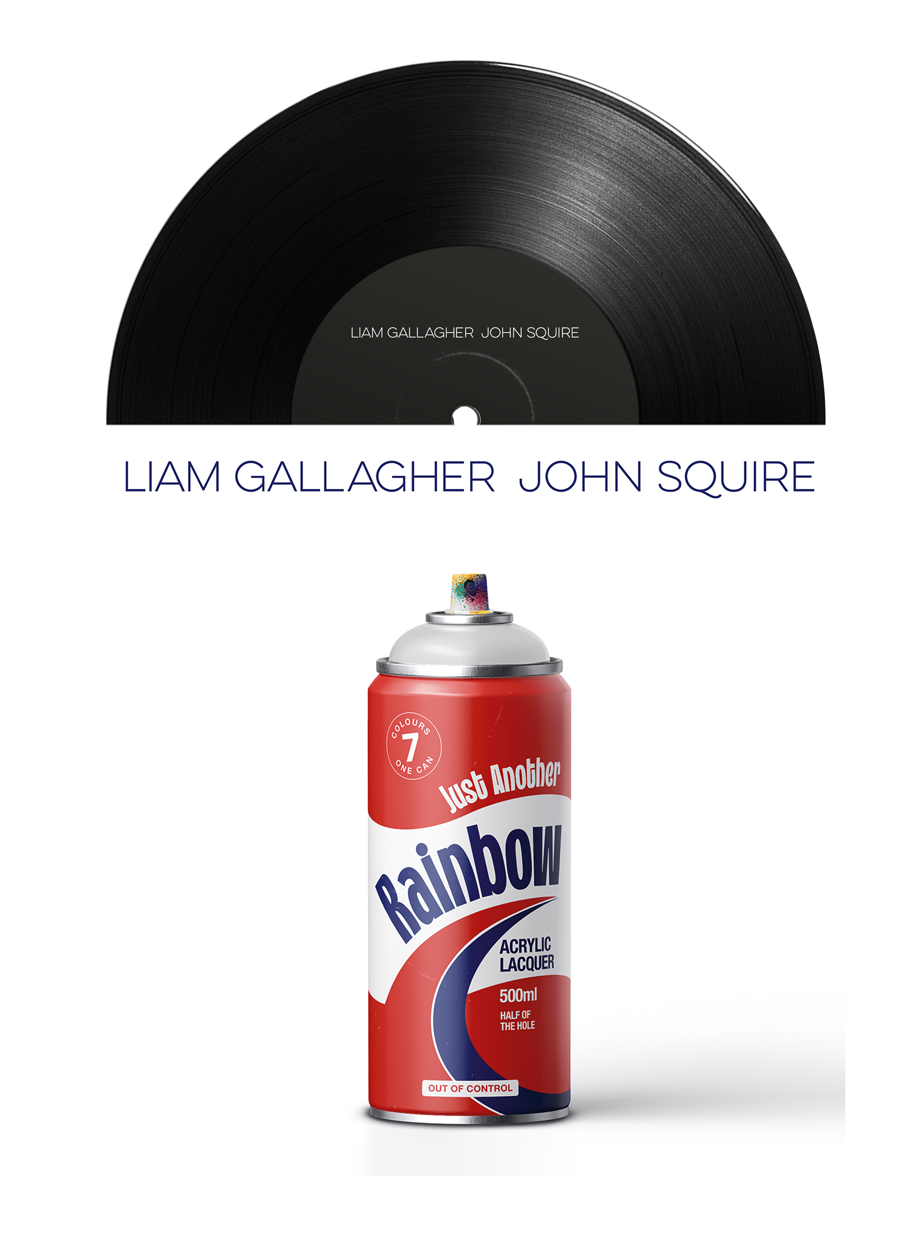 Liam Gallagher John Squire - Just Another Rainbow 7" Vinyl