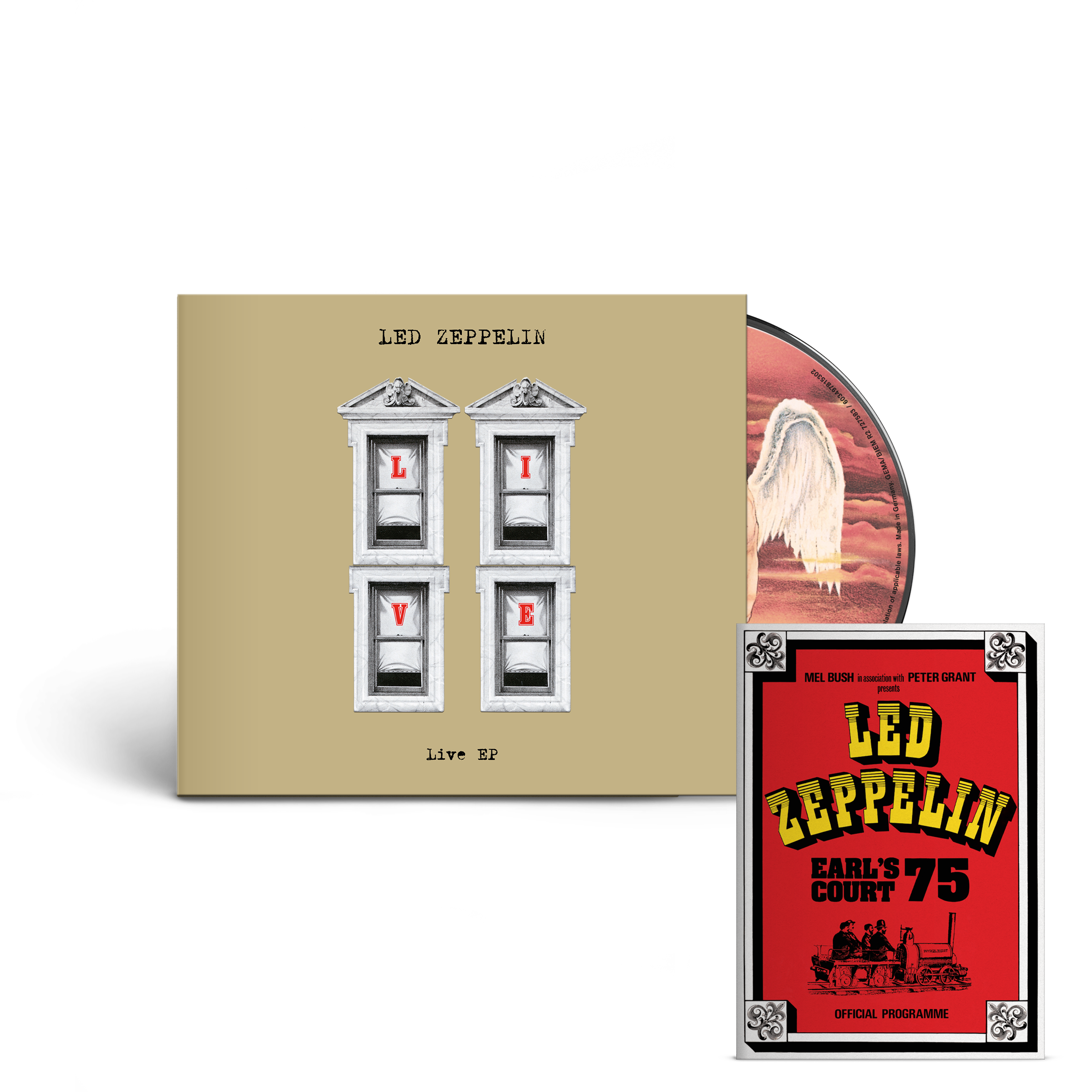 Led Zeppelin Programme Led Zeppelin - Live EP CD + D2C EXCLUSIVE TOUR PROGRAMME – Warner Music ...