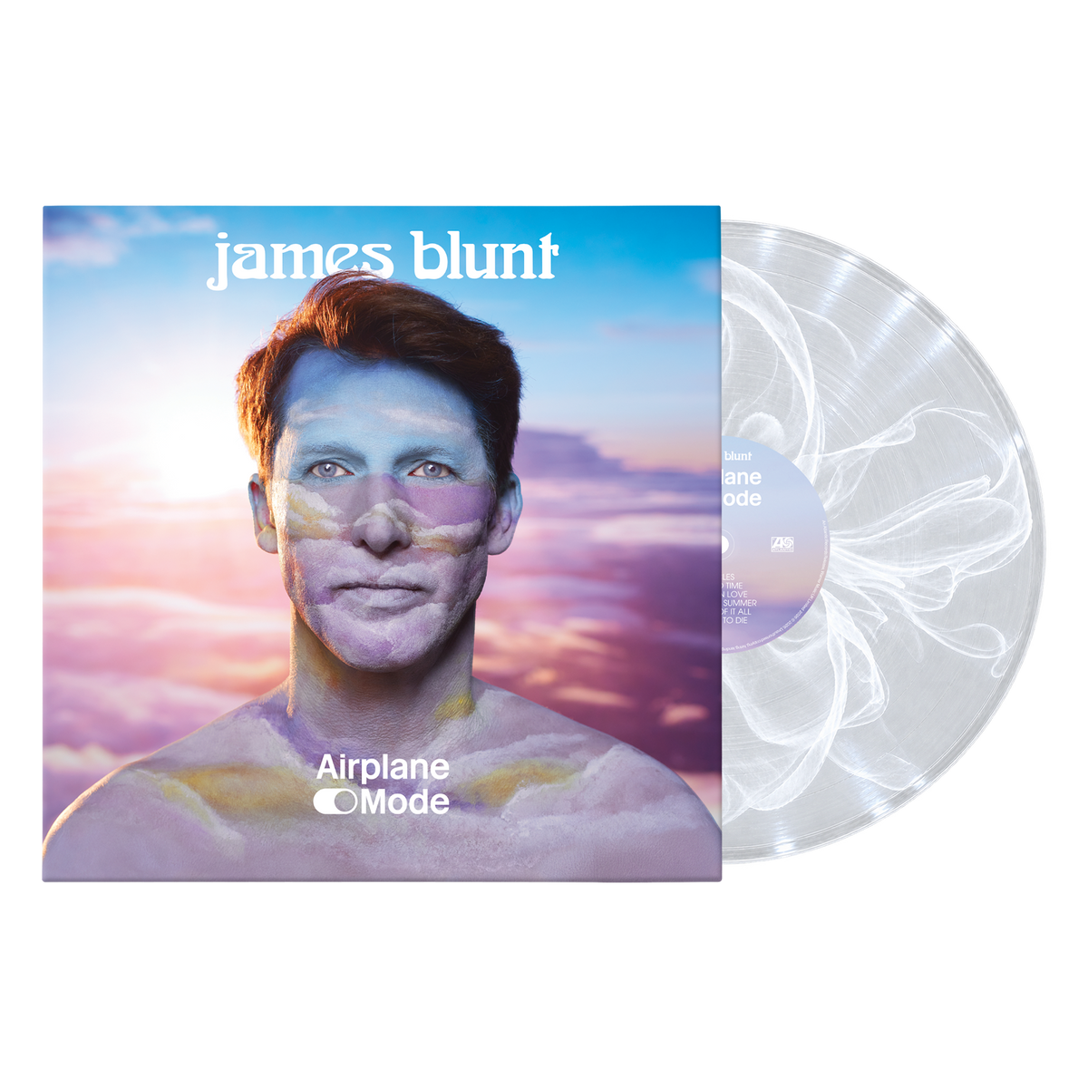 James Blunt - Airplane Mode Vinyl 140g Clear and White Inkplosion EcoRecord