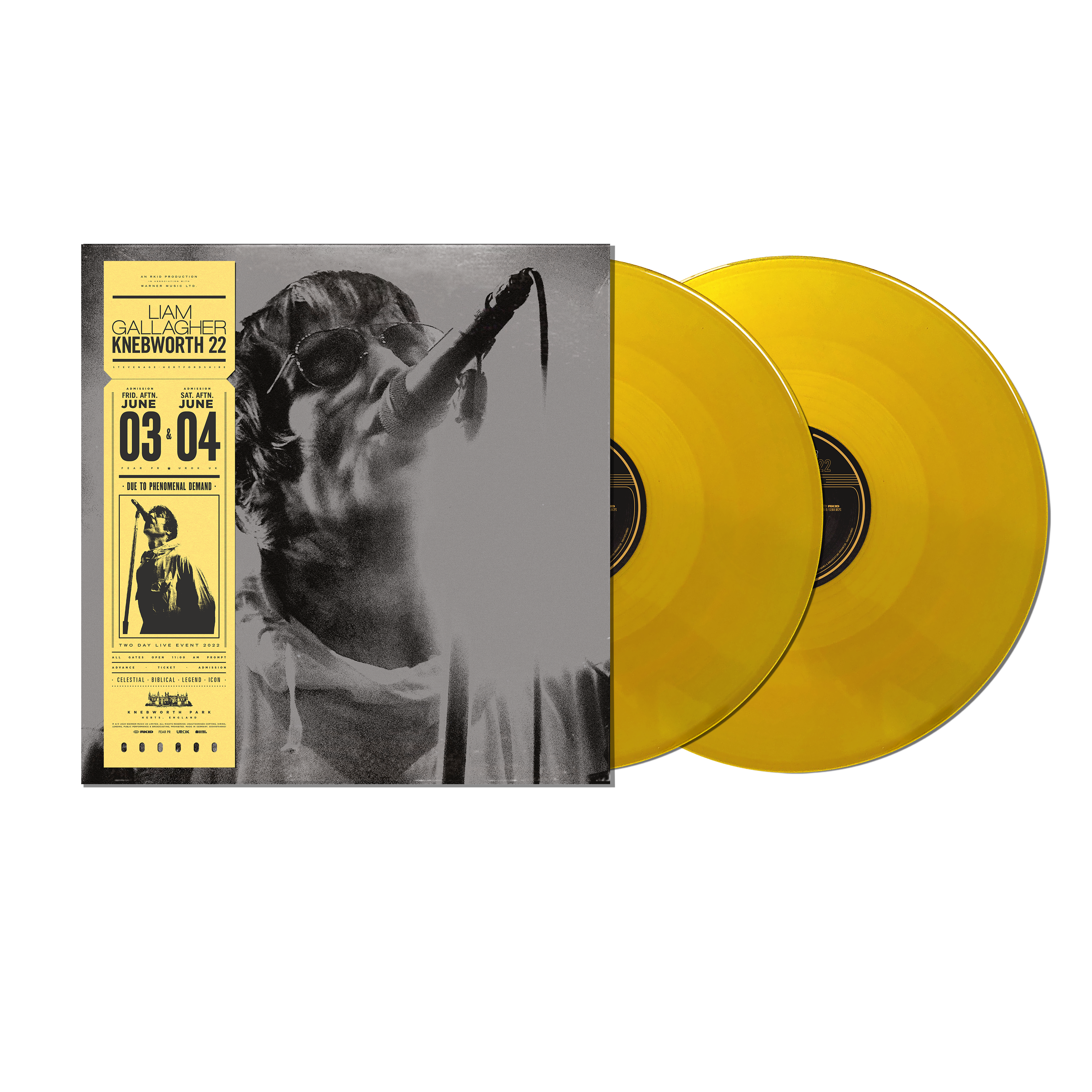 Liam Gallagher - Knebworth Live Sun Yellow 2LP