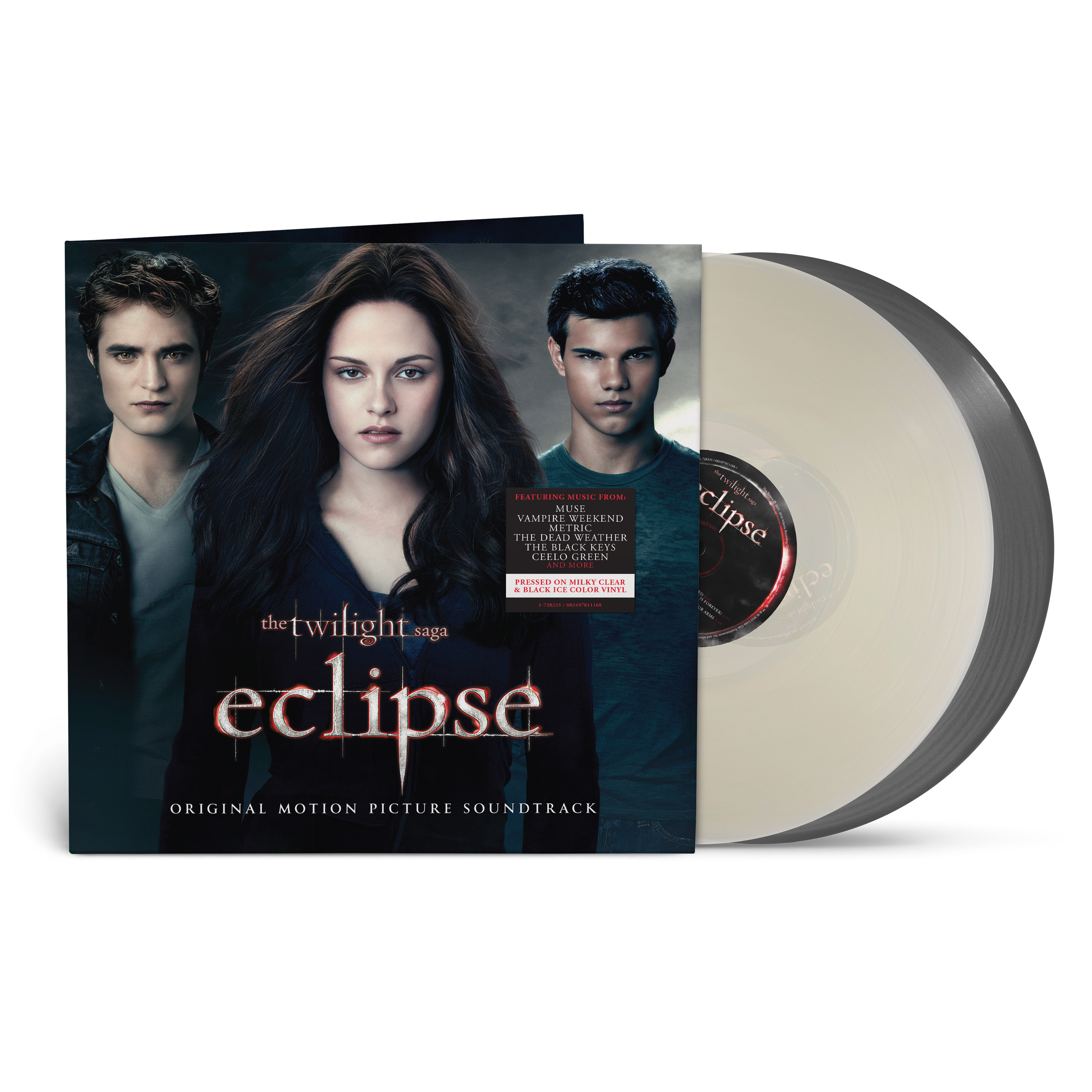 Various Artists - The Twilight Saga - Eclipse (Original Motion Picture Soundtrack) 2LP - Milky Clear (LP1) and Black Ice