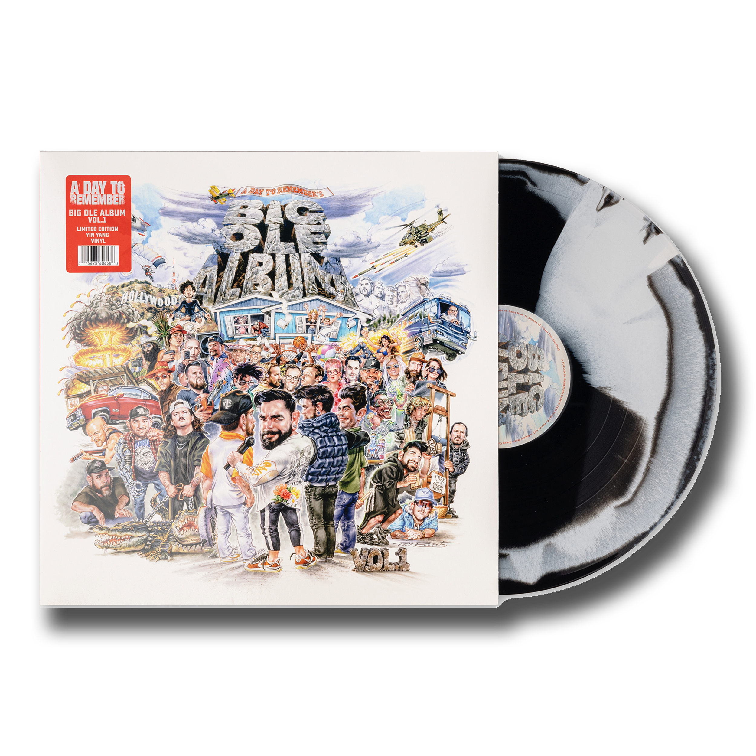 A Day To Remember - Big Ole Album Vol. 1 “Yin Yang Vinyl” (Black & White)