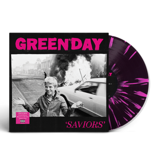 Green Day - SAVIORS Lt Ed Store Exclusive Black Ice w Hot Pink Splatter Vinyl LP