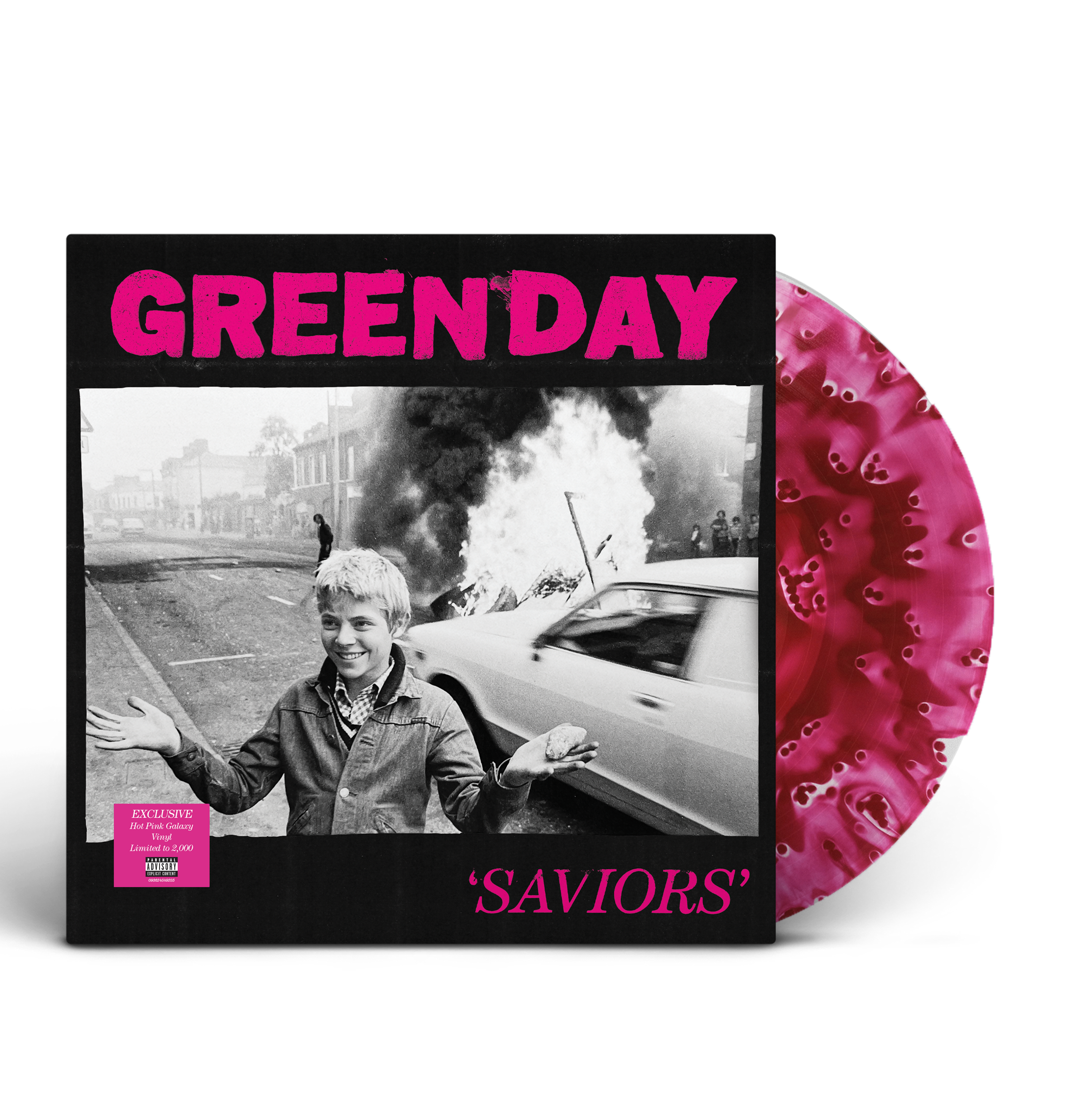 Green Day - SAVIORS Lt Ed Store Exclusive Hot Pink Galaxy Vinyl LP