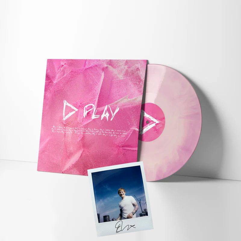 Ed Sheeran - Play Pink & White LP (Exclusive) & Signed Polaroid
