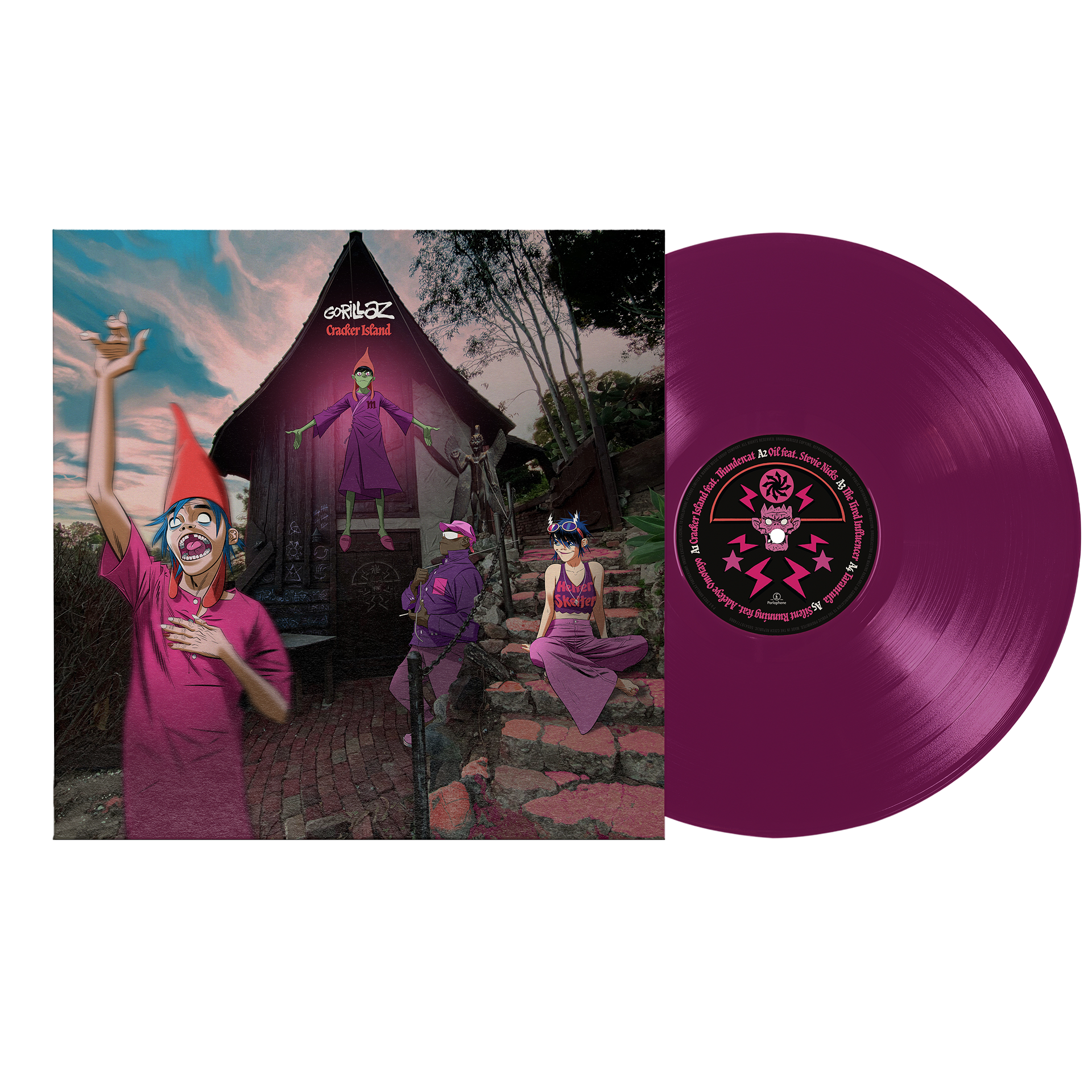 Gorillaz "Cracker Island" (Exclusive Transparent Purple 12" Vinyl)