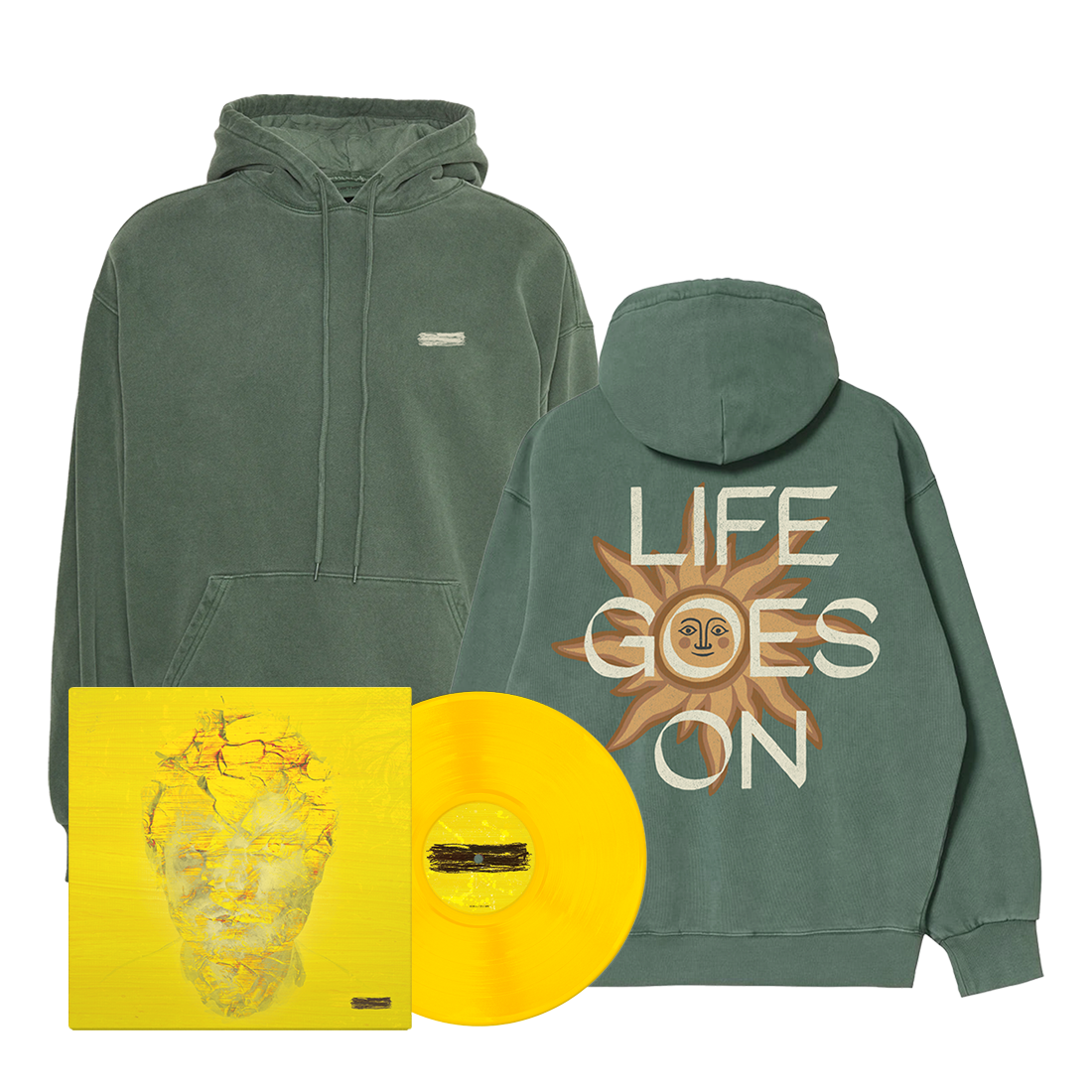 Ed Sheeran -  Life Goes On Hoodie + Vinyl Album Bundle