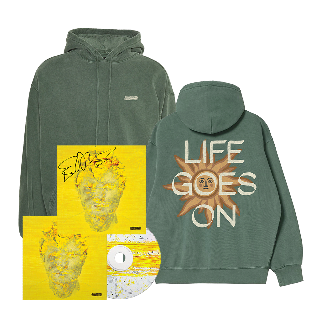 Ed Sheeran -  Life Goes On Hoodie + CD Album Bundle (Signed)